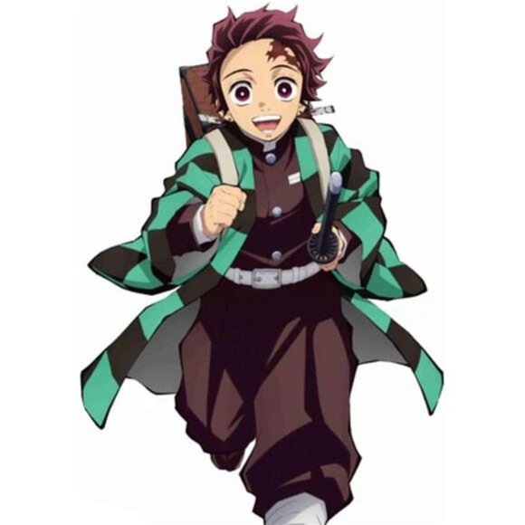 Demon Slayer Tanjiro Hanafuda Earrings - Kimetsu No Yaiba Anime Cosplay Jewelry - Picture 6 of 7